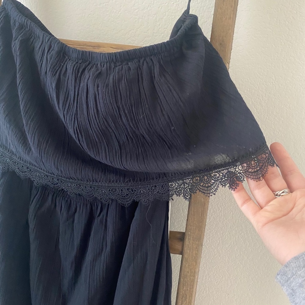 NWT black express strapless dress - Picture 7 of 8